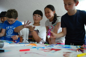 Blue Group; Camp Suisse Session 2 2016; Art Jamming