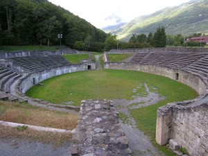Roman ruins of Octodurus Camp Suisse